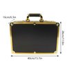 FLYHERO Barber Carrying Case Barber Case, Stylist Tool Box rofessional Salon Hair Cutting Grooming Kit Storage Organizer for Clippers, Scissors, Barber Supplies (Gold)