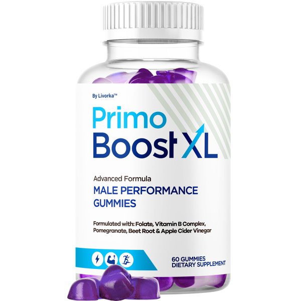 Primo Boost XL Gummies - Official PrimoBoost XL Advanced Premium Supplement for Men Support - Maximum Strength, Natural Primo BoostXL for Overall Health & Wellness, 60 Gummies for 1 Month