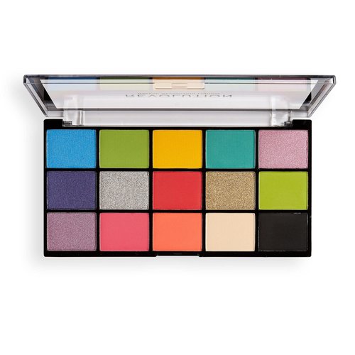 Makeup Revolution Reloaded Palette, Makeup Eyeshadow Palette, Includes 15 Shades, Lasts All Day Long, Cruelty Free, Euphoria, 16.5g