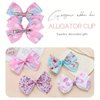 20PCS 5 Inch Hair Bows for Girls Alligator Clips Grosgrain Ribbon Heart Rainbow Big Bows Clips Hair Barrettes Accessories for Little Girls Kids Toddlers Teens