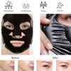 Bio-Collagen Face Mask - Deep Collagen Wrinkle Lifting Mask - Pack of 5 Black Facial Masks for Overnight Firming and Hydration - Enhanced Skin Elasticity, Infused with Collagen Essence