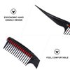 Beaupretty Hair Dye Comb Black Detangling Roller Comb Tail Tip Hair Comb Hair Anti Splicing Comb for Salon Barber Hair Dye