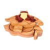 Frog on Lily pad - All Natural Wood Intarsia Puzzle Box - Handcrafted with Secret Compartment