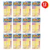 ArtCreativity Assorted Emoticon Stickers for Kids, 12 Pack with 72 Sheets and Over 3,000 Stickers, Emoticon Sticker Set for Teacher Classroom Rewards, Art Supplies, Party Favors, Goodie Bag Fillers
