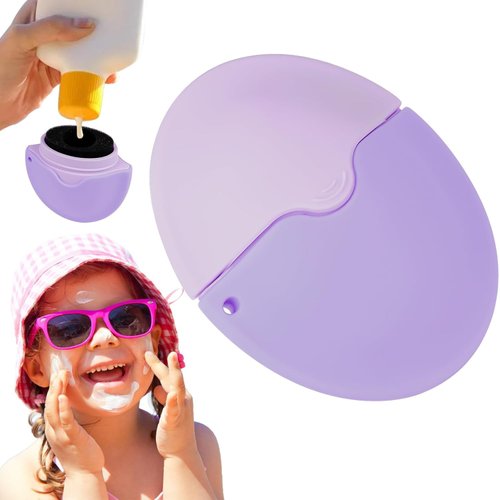 Sunscreen Applicator For Kids,Tsa-Approved 4.5 Oz. Silicone Refillable LeakProof Sponge Roll Sunscreen,Moisturizer AndLotion Applicator With BuiltIn Roller Ball For Even Application,A Travel MustHave