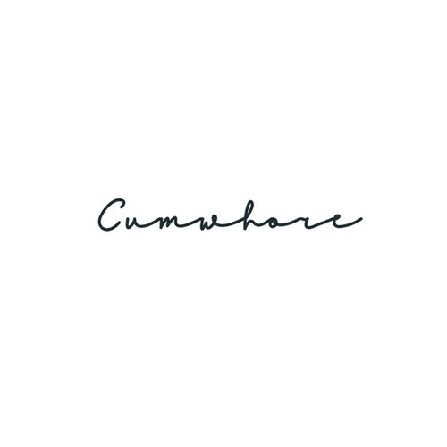2x Cumwhore Temporary Tattoos