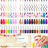 beetles Gel Polish Nail Art Gel Liner Nail Polish Set 20 Colors Spring Pastel Gel Polish Pink Blue Brown Easter Gel Nail polish Soak Off UV Gel Built Thin Nail Brush in Bottle Gift for Women