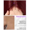 Getshow Lace Front Wig Synthetic Long Straight Gluless Red Wigs With Baby Hair For Women 26Inch