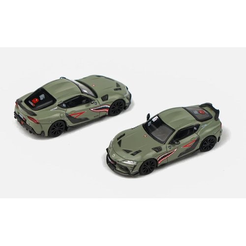 1:64 Diecast Model Car Compatible with Toyota Supra A90 Darwin Pro 66G NWB Limited Edition by Pop Race PR640076