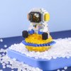 Uvini Astronaut Building Set Micro Building Blocks Model, STEM Building Toy Gifts for Adult, DIY Bricks Toys 433pcs, Compatible with Nanoblock