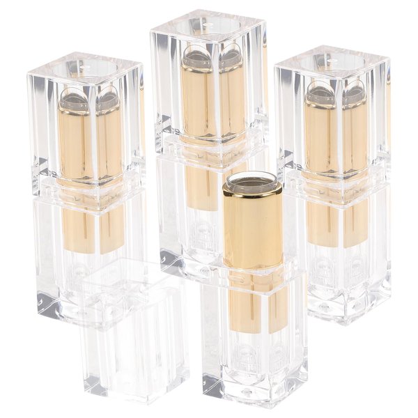 Ipetboom 4 Pcs Empty Lipstick Tubes Lip Balm Tubes DIY Lip Balm Container fillable DIY Lip Balm Tube Cosmetic Lipstick Tube for Lipstick Lip Balm DIY Lipstick Samples, Lip Balms