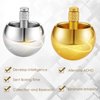 2 Pieces Metal Spinning Top Metal Flip Over Top Aluminum Top Spinner Top Physics Toy Gyroscope Stainless Steel Top Educational Toys for Girls Boys and Adult