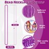 EOBOH 50PCS Mardi Gras Beads, Purple Bead Necklace Party Favors, 33" Necklaces Women Men, Festival Parade Throw Accessories for Halloween Mardi Gras Wedding Birthday Celebrations Decorations