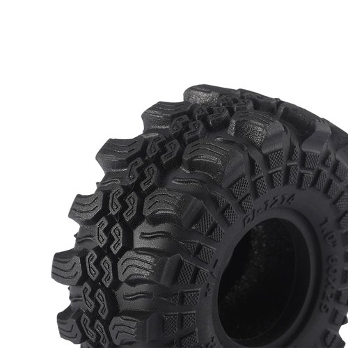 DJCRAWLER Super Soft Sticky 1.0 Wheel Tires Mud Tires 60 * 25mm for 1/18 1/24 RC Crawler Axial SCX24 FMS FCX24 Enduro24 Bronco Defender K10 RC Car Upgrade Wheel Parts
