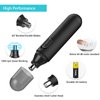 Qisebin Upgraded Nose and Ear Hair Trimmer, Professional Painless Nose Hair Remover for Men and Women, Electric High-speed Rotating Waterproof Stainless Steel Nose Hair Trimmer,Black