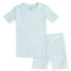 AVAUMA Baby Boys Girls Pajama Set Kids Toddler Snug fit Basic Cotton Sleepwear Short pjs for Daily (Sky Blue Medium) (S)