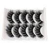 ALICROWN Mink Lashes Faux Wispy Natural Volume Lashes Pack 5D Fluffy Crossed False Eyelashes Full Handmade 5 Pairs Lashes