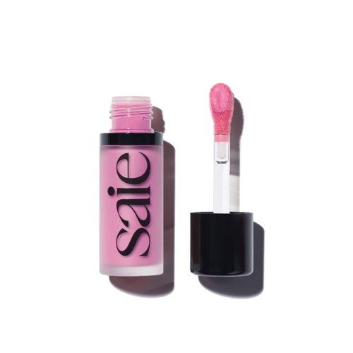 Saie Dew Blush - Lightweight Liquid Blush with a Blendable + Buildable Cream Finish - Dewy Cheek Tint with Doe Foot Wand Makeup Applicator - Travel Size Holiday Gifts - Baby (.40 oz)