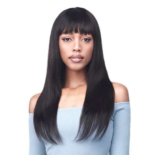 BOBBI BOSS Bobbi Boss Human Hair Straight Wig - MH1395 DAMICA, 22inch Long Straight wigs, Wet and Wavy wigs Human Hair with Bangs