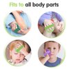 Hilph Kids Ice Packs for Boo Boos, Reusable Todder Ice Packs Hot Cold Compress with Soft Backing for Kids Injuries, 3 Packs Dinosaur Hot & Cold Gel Pack for Bumps & Bruises, Wisdom Teeth