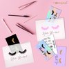 BRAWNA 60 Pck Lash Extension Aftercare Bags - Eyelash Makeup Bags - Cosmetic Bags - Eyelash Extension KIt Supplies Set - Lipstick Travel Pouch - Cute Lip Gloss Bags - size 6x8