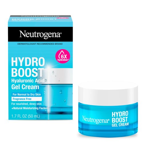 Neutrogena Hydro Boost Skincare Set, Hydro Boost Fragrance Free Gel Cream Face Moisturizer, 1.7 oz, & Trial Size Hydro Boost Fragrance Free Hydrating Gel Facial Cleanser, 0.5 fl. oz, 2 Pack Bundle