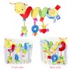 Uonlytech Baby Crib Hanging Rattles Toys, Car Seat Toy Hanging Rattles Spiral Stroller Crib Cot Toy Spiral Toy Pram Hanging for Babies Boys and Girls