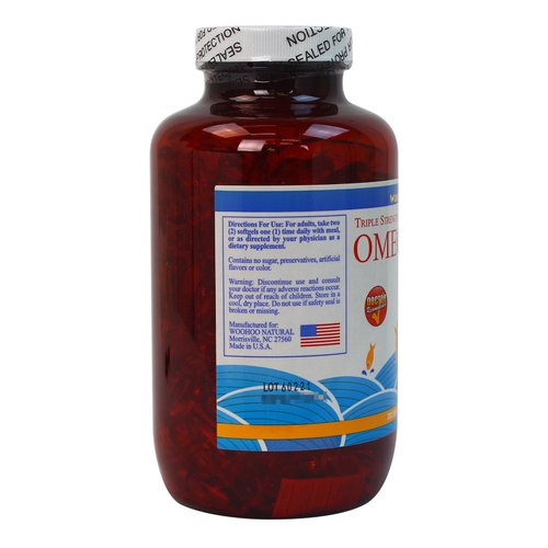 WooHoo Natural Triple Strength Cholesterol Free Omega 3 6 9 Fish Oil Formla 330 Softgels (1)