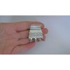 Generic Small/medium gold or silver metal and crystal hair claw clip jaw clip (Primary color: Gold), 1 Count (Pack of 1)
