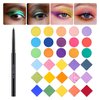 BEPHOLAN Eyeliner Pencil and Eyeshadow Palette,Purple Eyeliner,Blue Purple Shifting Colors Glitter Waterproof Eyeliner Eye Shadow,24h Long-Lasting Metallic Colored Eyeliner Pen,Purple-Blue Shifting