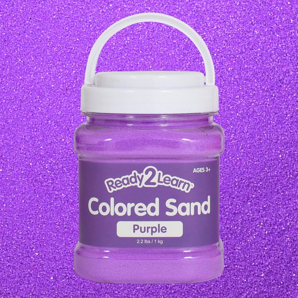 READY 2 LEARN Colored Sand - Purple - 2.2 lbs - Play Sand for Kids - Perfect for Wedding Unity Ceremonies, Crafts, Sensory Bins and Vase Filler