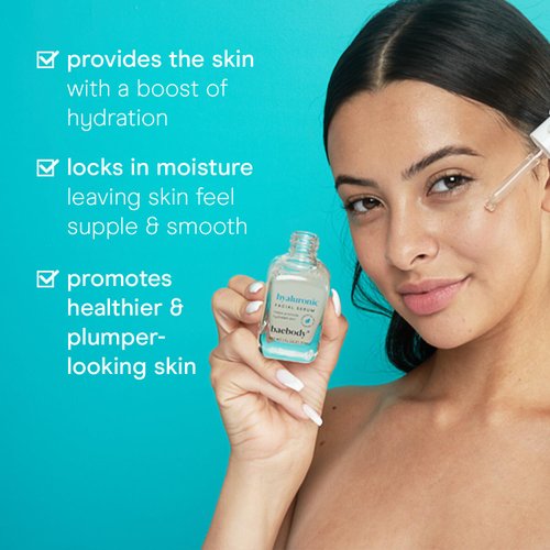 Baebody Critically Acclaimed Hyaluronic Acid Serum for Face, Anti Aging Hyaluronic Acid Face Serum with Vit E & Jojoba Oil, Plumping & Hydrating Serum, 1 Oz