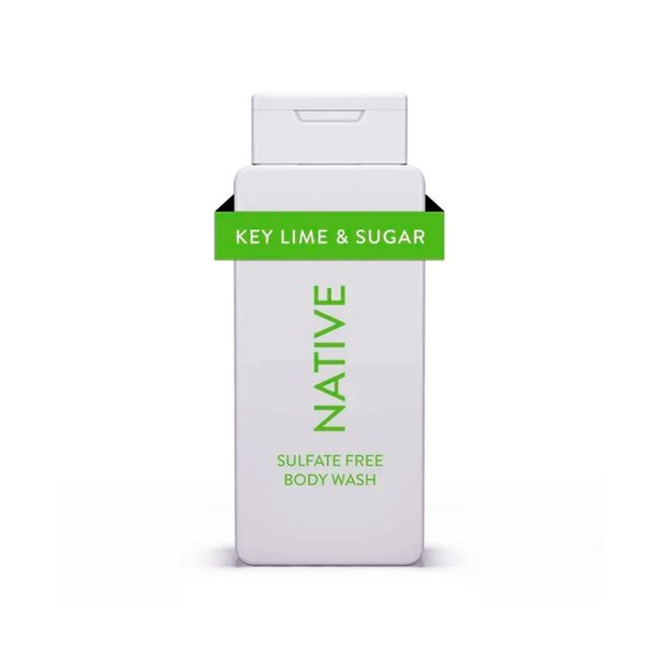 Generic Native Body Wash Key Lime & Sugar - Pack of 01 liquid soap | Clean, naturally sourced ingredients, 18 fl oz (532 mL)