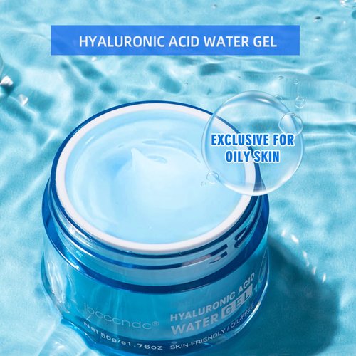 ZAMANIYA Hydro Boost Hyaluronic Acid Water Gel,Face Moisturizer For Oil Skin,Hyaluronic Acid Formula Combines With Water for Long-lasting Moisturization and Plumped Up Skin-1.76Oz (Water Gel)