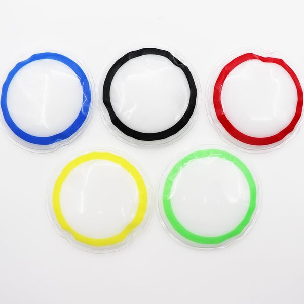 Boo Boo Ice Pack for Kids, Small Ice Packs for Injuries Olympic Ring Ice Packs Bulk Reusable Flexible Mini Ice Pack Cold Compress for Pain Relief, 5 Pack
