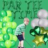 Let's Partee Time Golf Party Decorations Golf Balloons Banner Men Boys Party Balloons Decoration Sport Themed Party Supplies Green Balloons for Birthday Baby Shower Retirement Party