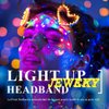 JEWEKY Light Up Happy Birthday Headband Led Birthday Crown Hair Band Rave Ball Party Birthday Hair Accessories for Women