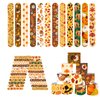 DimiGlobal 48pcs Thanksgiving Slap Bracelets for Kids Bulk Slap Bracelets for Thanksgiving Party Favors