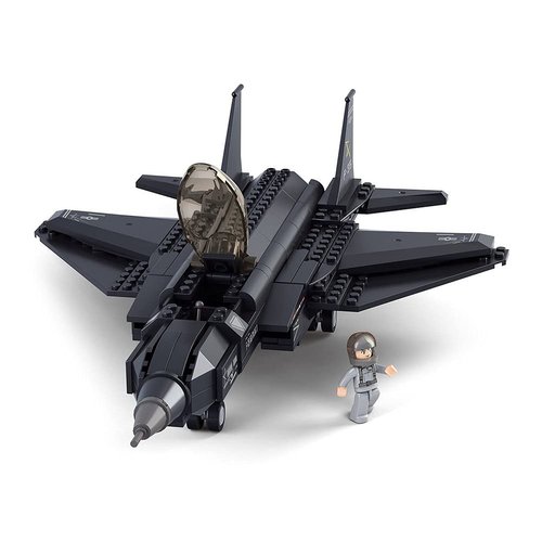 Sluban Military Blocks Army Bricks Toy - F-35 Lighting II Fighter Jet, 252 pieces
