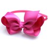 Syleia Fashion Headbands with 4 inch Bow, Set of 6 Blue, White, Black, Red, Purple, Rose School and Playtime Perfect Hair