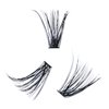 DIY Eyelash Extension 240pcs 40D Cluster Lashes Long False Eyelashes Individual Lashes Cluster Eyelash Extensions (40D-0.07D-13mm)