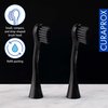 Curaprox Hydrosonic Black is White Activated Charcoal Electric Toothbrush Replacement Heads (2 Pack)