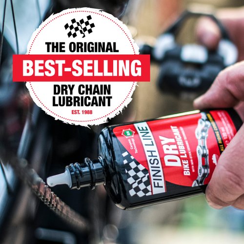 Finish Line DRY Teflon Bicycle Chain Lube, 32-Ounce Quart Jug