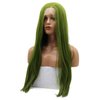 AFBeauty Soft Green Wig Olive Green Long Straight Lace Front Wigs for Women Natural Hairline Synthetic Neon Color Wigs with Baby Hair Glueless Hair Replacement Wigs Drag Queen Cosplay Daily 24”