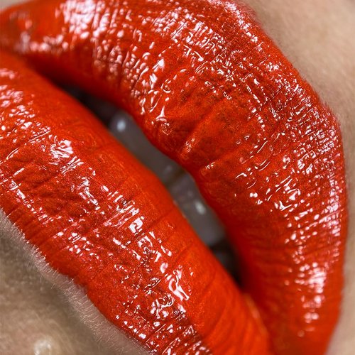 Unicorn Snot Liquid Metal Lip Paint - Metallic Lip Gloss - Non-drying, Long-lasting Liquid Lipstick, Intense Pigment Lip Color with Metallic Shimmer - Vegan, Cruelty-Free Lip Makeup, Bright Red (Lava)