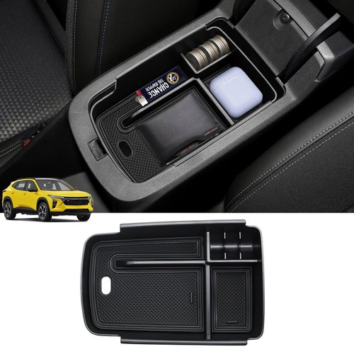TUAMFO For 2024 Chevrolet Trax Center Console Organizer, For 2024 Chevy Trax / 2024 Encore GX Console Tray Armrest Secondary Storage Box, 2024 Chevy Trax Interior Accessories