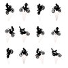Classic Cars 36 pcs Cupcake Toppers, Motorcycle Theme Party Supplies Favors,Cake Picks For Birthday Anniversary Wedding Engagement Party Decorations