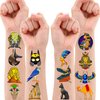 Ancient Egypt Egyptian Temporary Tattoos Theme Birthday Party Decorations Favors Supplies Decor 91PCS Pharaoh Sphinx Pyramid Tattoo Stickers Gifts For Kids Adults Boys Girls School Prizes Carnival