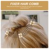 Beavorty 3pcs Hair Comb Organizer Hair Finishing Fixer Clip Hair Accessories Hair Pin Comb Hair Clip U Shape Hair Comb Hairpin Invisible Hair Finishing Fixer U Shape Hair Pin