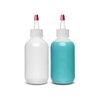 ljdeals 2 oz Plastic Squeeze Bottles with Yorker Caps, for condiments, glues, hair color, craft, sauce and more, Pack of 2, BPA Free, Made in USA